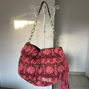 Juicy Couture Y2K Boho Pink Shoulder Bag